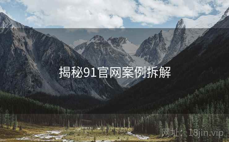 揭秘91官网案例拆解