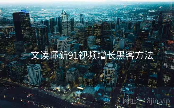 一文读懂新91视频增长黑客方法