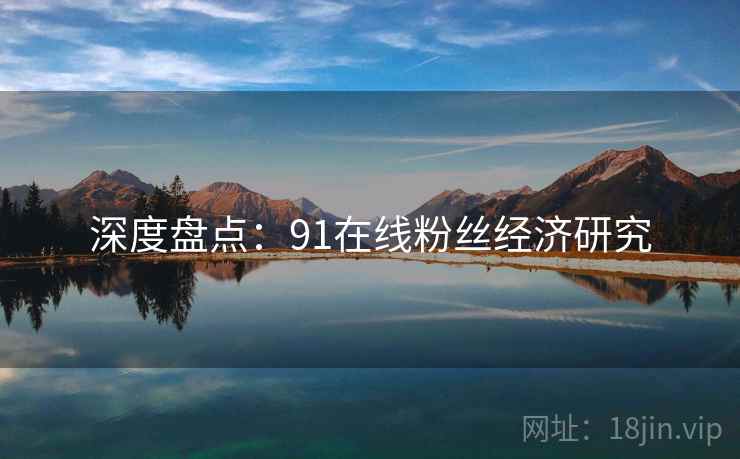深度盘点：91在线粉丝经济研究
